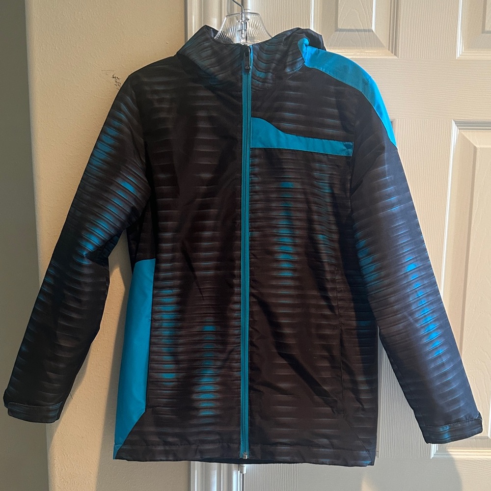 Black and Blue Boys Hooded Jacket